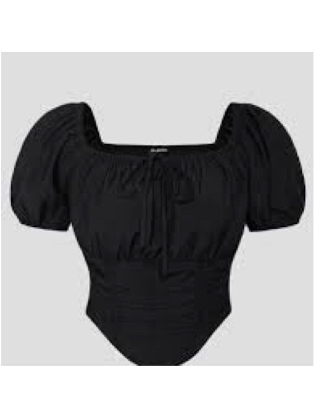 Scarlet Darkness Black Victorian Women's Crop Top Sz XL